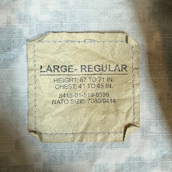 Military Army Combat Mens Coat Green Camouflage Uniform Digicam Large Regular - Picture 6 of 12